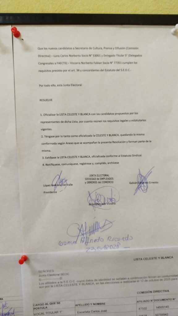 Tras años de diferencias internas, el Sindicato de Comercio tucumano definirá su conducción en una elección de alto voltaje
