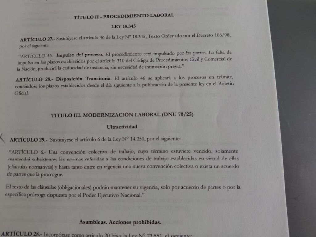 #DocumentoExclusivo InfoGremiales accedió a al borrador de la Reforma Laboral que impulsará el Gobierno nacional post elecciones del 26 de octubre