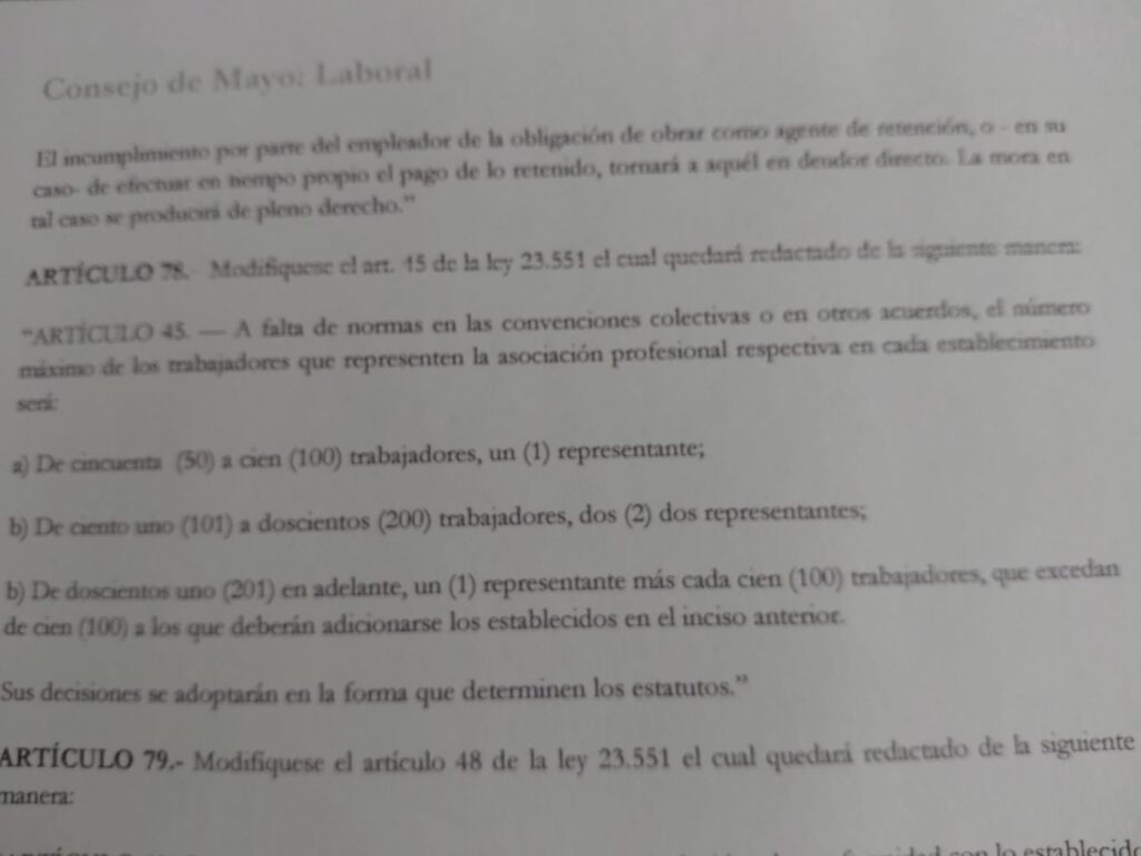 #DocumentoExclusivo InfoGremiales accedió a al borrador de la Reforma Laboral que impulsará el Gobierno nacional post elecciones del 26 de octubre