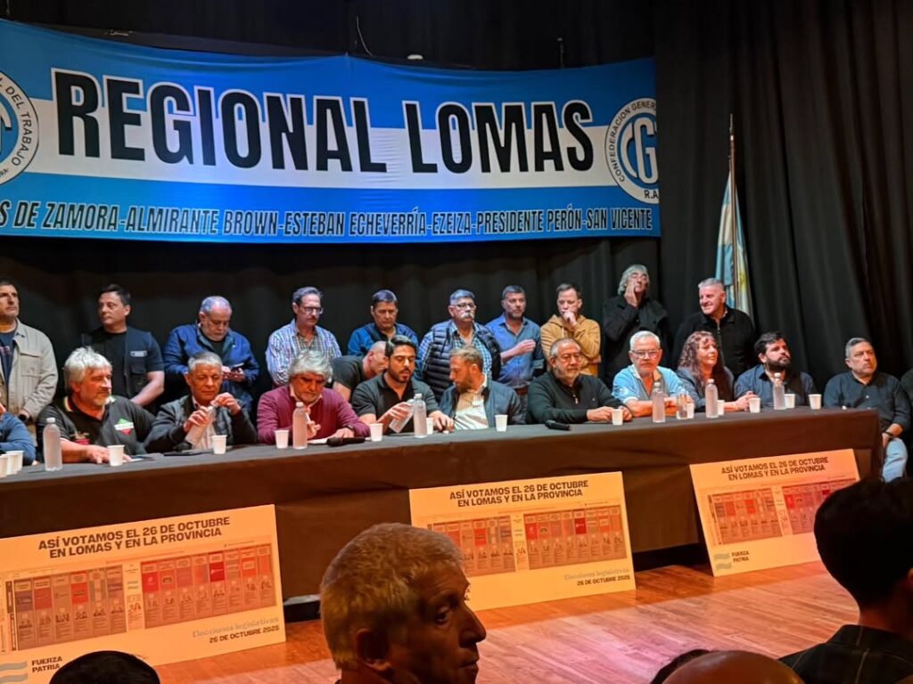 En Lomas de Zamora y con un guiño a Kicillof, la CGT llamó a "reventar" las urnas con votos el 26 de octubre