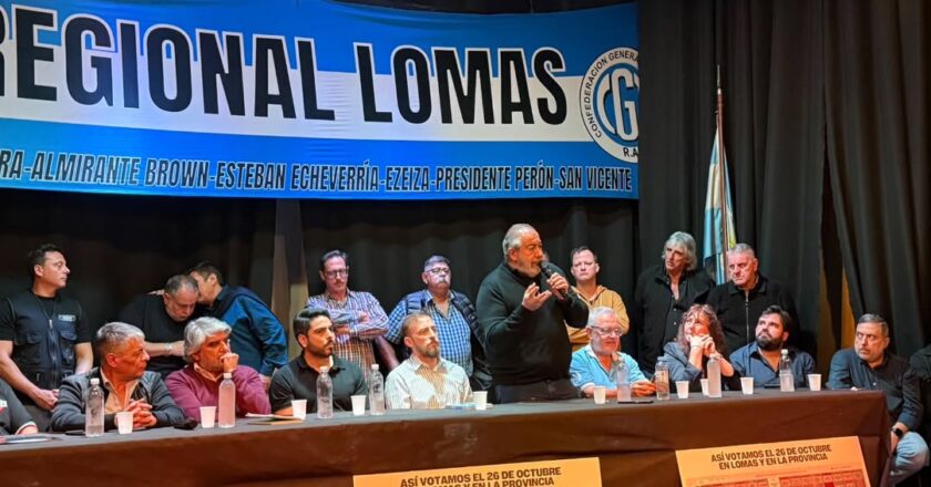 En Lomas de Zamora y con un guiño a Kicillof, la CGT llamó a «reventar» las urnas con votos el 26 de octubre