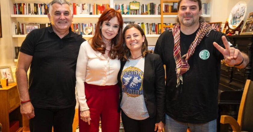 El tridente sindical de CFK visitó San José 1111 en la previa del Día de la Lealtad: «Te vamos a liberar»