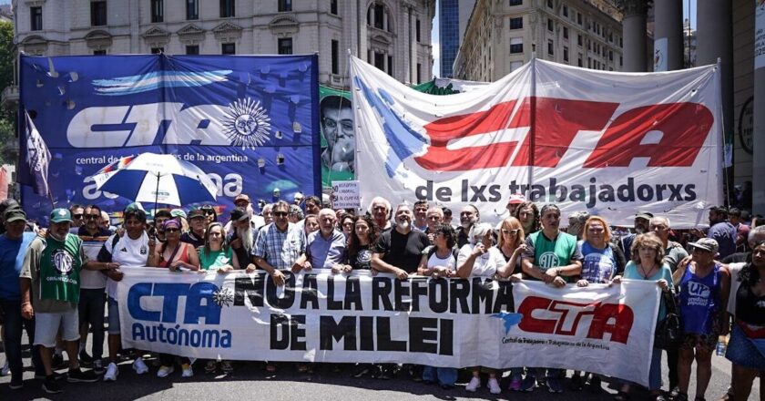 Las CTA dijeron presente en la movilización contra la Reforma Laboral: «Somos millones para construir otro país que no sea la colonia que quiere imponer Milei»