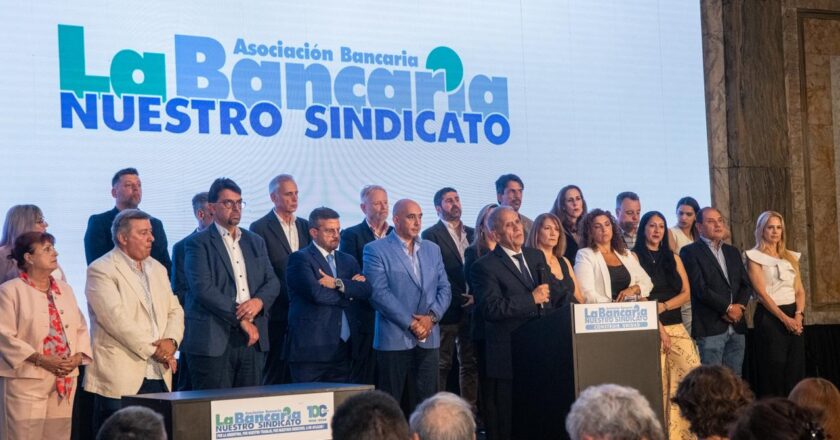 Palazzo asumió un nuevo período al frente de la conducción de La Bancaria: «Unidad y mística para militar la causa de los trabajadores»