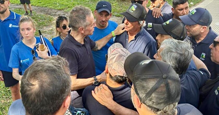 El aceitero Daniel Succi del SOEA San Lorenzo se reunió con Sola tras la movilización en Plaza de Mayo