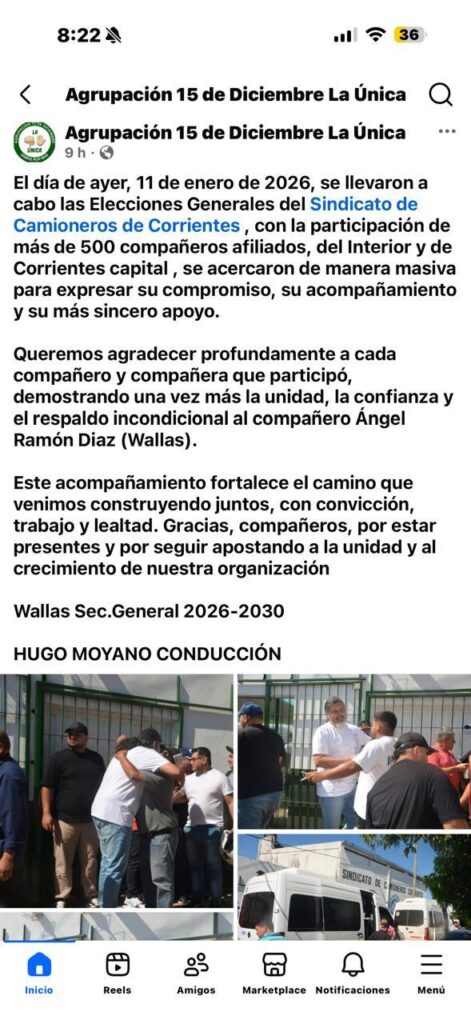 La Justicia le frenó a Moyano las elecciones en el sindicato de Camioneros de Corrientes, pero las hizo igual
