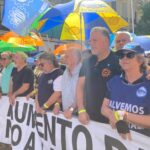 Vialidad Nacional: El Sindicato Trabajadores Viales marchó al Congreso contra la Reforma Laboral y en reclamo por paritarias