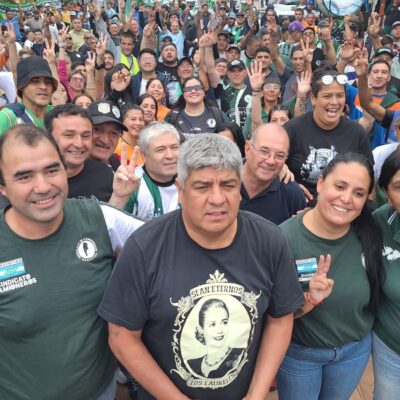 Pablo Moyano fue a Villa Gesell, calificó de «mamarracho» a Barrera y aseguró: «Estaremos acá hasta que los compañeros sean reincorporados»