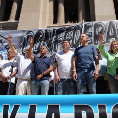 Cristian Jerónimo, tras la movilización de la CGT a Tribunales para impugnar la reforma laboral: “No estamos dispuestos a resignarnos ni a rendirnos”