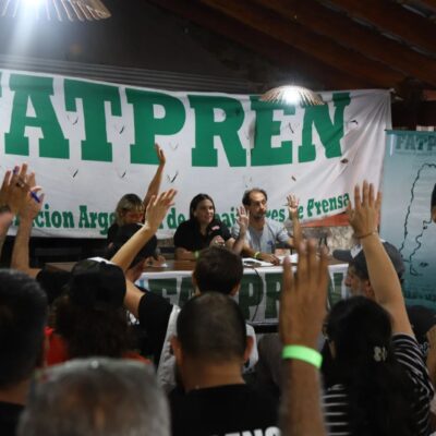 Carla Gaudensi reelecta al frente de la Federación de Prensa: «Lucha por el salario, contra la precarización, por nuestro Estatuto y contra los ataques de un gobierno que nos eligió como blanco»