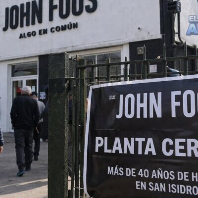 John Foos cierra su planta en Beccar y se reconvierte en importadora: Pasa de 400 empleados a 50