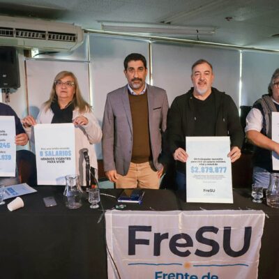 El FreSU reclamó un salario mínimo vital y móvil de $2.879.877 para cumplir con la Constitución Nacional y la Ley de Contrato de Trabajo