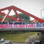 El FreSU y ATE marcharon sobre la General Paz ante el cierre de la PyME número 25.000 durante la gestión Milei