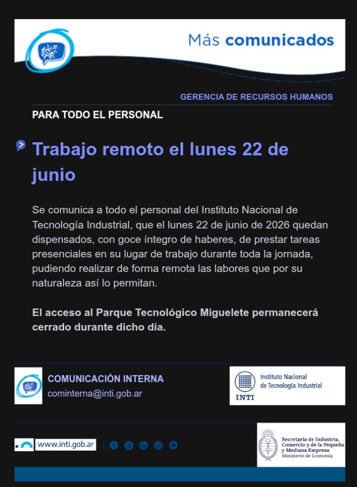 Por temor a escraches en el marco de una protesta de los empleados, la gestión libertaria del INTI levantó las actividades el lunes y mandó a todos a la casa
