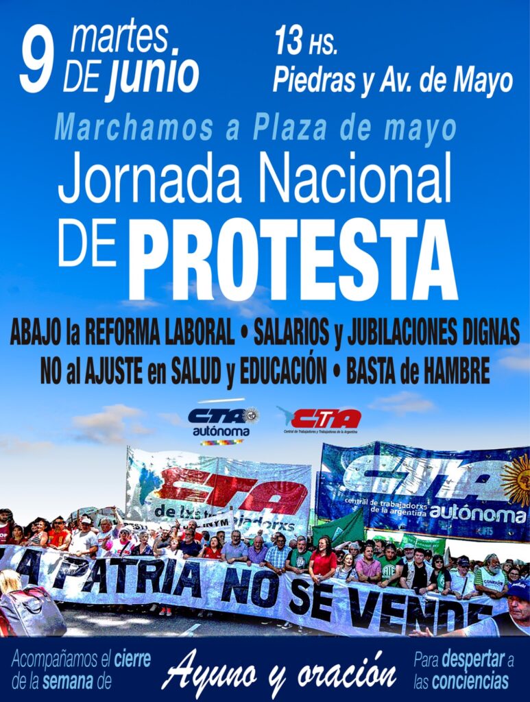 Las CTA buscan empujar la conflictividad sociales y se movilizan a Plaza de Mayo contra el ajuste de Milei