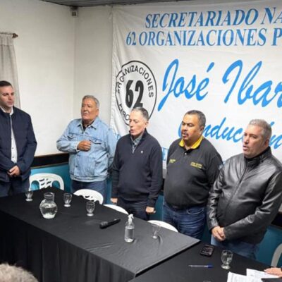 Las 62 Organizaciones Peronistas normalizaron su Regional Esteban Echeverría-Ezeiza-Cañuelas con más de 35 gremios