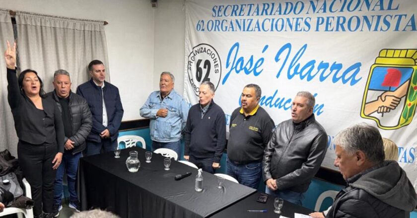 Las 62 Organizaciones Peronistas normalizaron su Regional Esteban Echeverría-Ezeiza-Cañuelas con más de 35 gremios