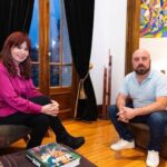 Cristina Kirchner recibió a Mariano Saleh, delegado despedido de Atucha, y denunció «persecución sindical» del gobierno de Milei