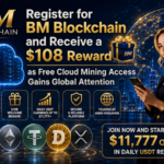 Regístrate ahora y recibe una recompensa de $108! BM Blockchain ofrece a los nuevos usuarios $108 al registrarse. Esto ayuda a los principiantes a probar la minería en la nube sin necesidad de realizar una gran inversión inicial
