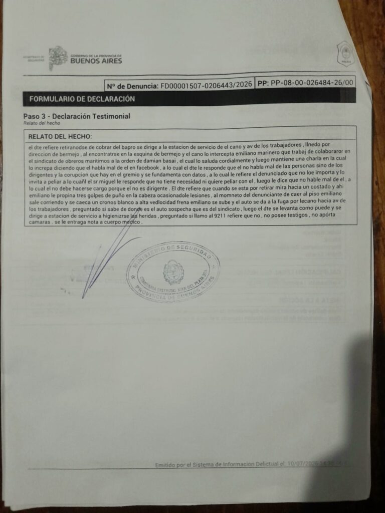 Entre el letargo judicial y la escalada de violencia interna, el fantasma de intervención sobrevuela al SOMU