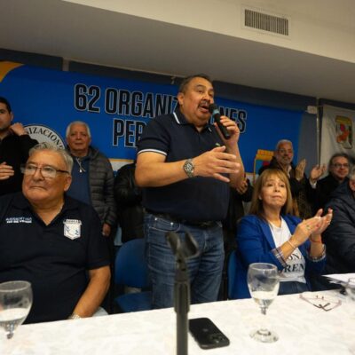 Con más de 50 gremios presentes, las 62 Organizaciones normalizaron la regional Moreno