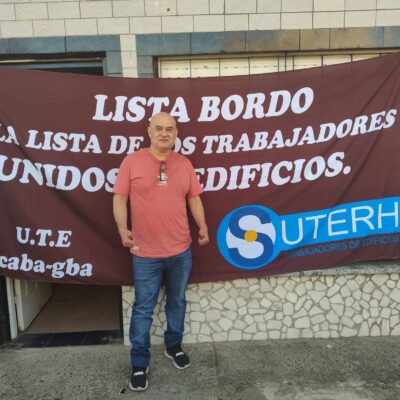 Sospechosa desafiliación de quien fuera el candidato opositor en el gremio de encargados de edificios