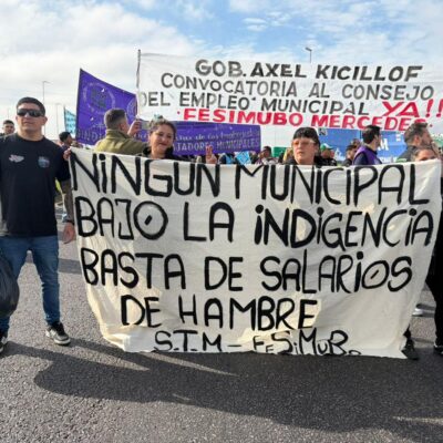 Arrancó el plan de lucha de los municipales bonaerenses: cortes en las rutas 6 y 205 y un reclamo que promete extenderse