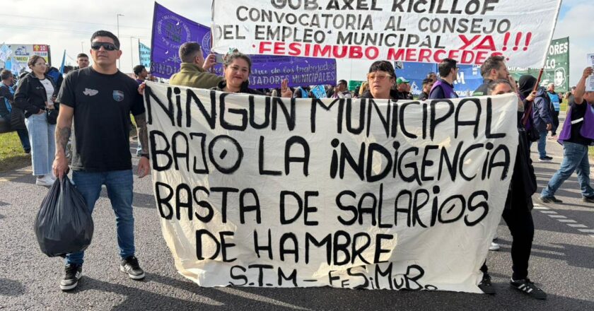 Arrancó el plan de lucha de los municipales bonaerenses: cortes en las rutas 6 y 205 y un reclamo que promete extenderse
