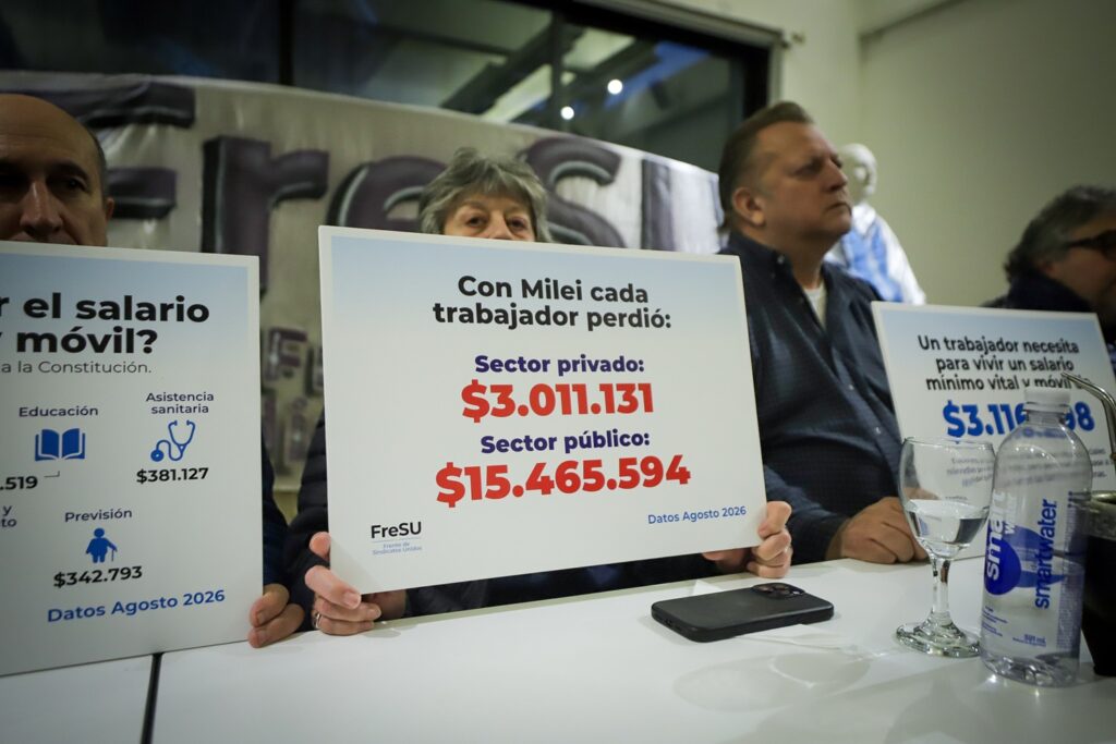 Para el FreSU, el salario mínimo debería superar los $3.1 millones para cubrir las necesidades básicas de una familia