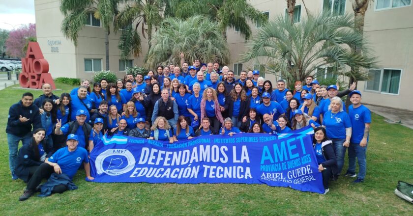 AMET reunió en Córdoba a docentes técnicos de todo el país y reclamó la restitución de los fondos de la Ley de Educación Técnico Profesional