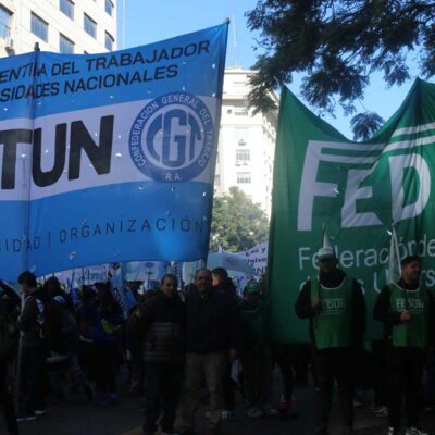 Con cuatro paros por delante, docentes y nodocentes retoman el plan de lucha tras la Marcha Federal Universitaria