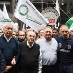 Cavalieri se sumó a la movilización de la CGT y destacó: «Unidad, compromiso y participación»
