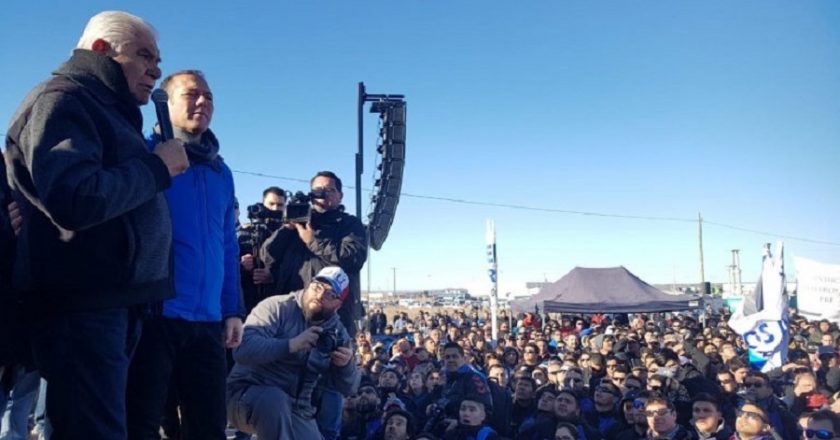 Pereyra usó una asamblea gremial para hacer su cierre de campaña