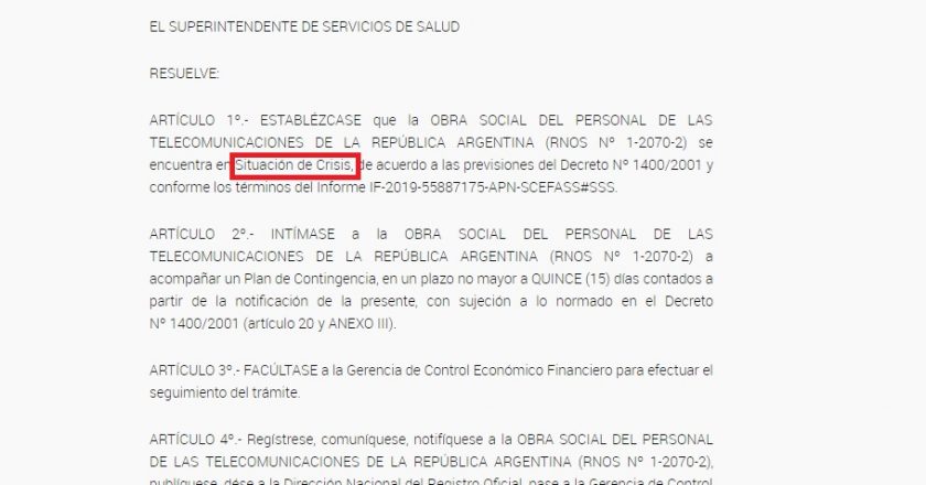 La obra social está formalmente en crisis y los telefónicos se preguntan que pasó con el fideicomiso