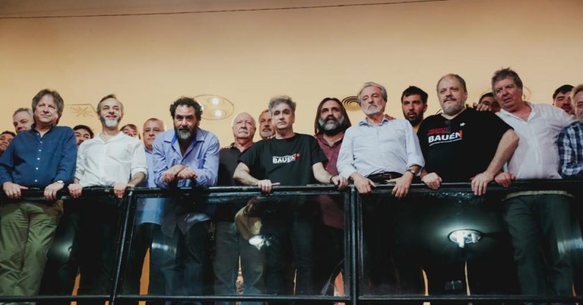Con fuerte acompañamiento gremial, trabajadores del BAUEN resisten el desalojo