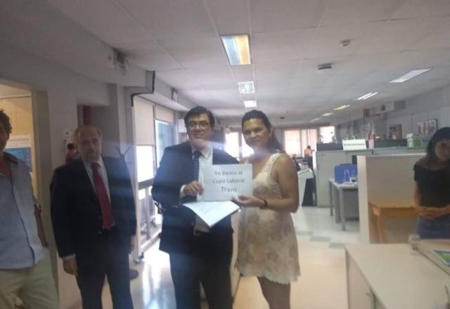 Acercaron a Moroni el proyecto de ley nacional para el Cupo Laboral Trans