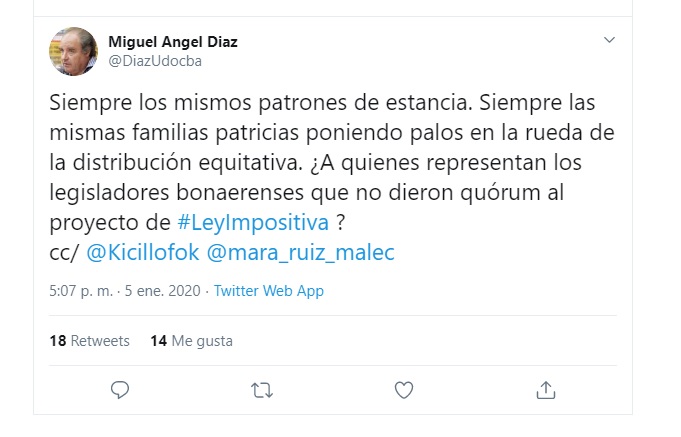 Los docentes le pidieron a opositores que apoyen proyecto impositivo de Kicillof