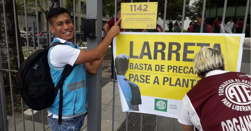 Precarizados del área de Prevención de la Ciudad movilizaron en reclamo de aumento y pase a planta