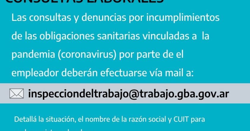 Kicillof habilitó un mail para denunciar a empleadores que no cumplen sus obligaciones en cuarentena
