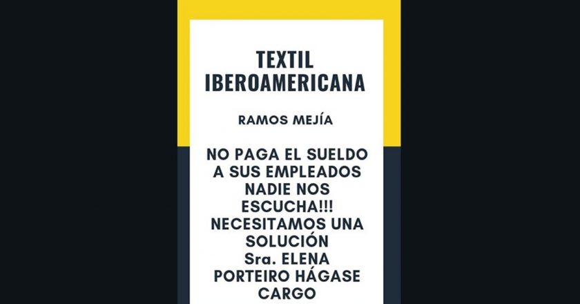 La pionera Textil Iberoamericana agoniza y no paga las quincenas