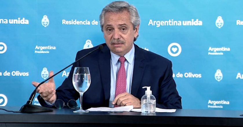 Alberto Fernández a los empresarios: «Los argentinos le estamos pagando el 50% del sueldo a sus empleados»