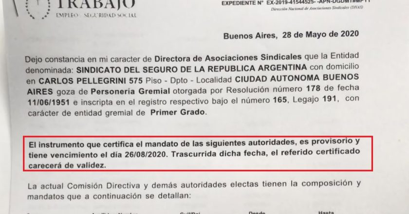 La batalla por la conducción del gremio del Seguro a un paso de tener su capítulo en la justicia penal