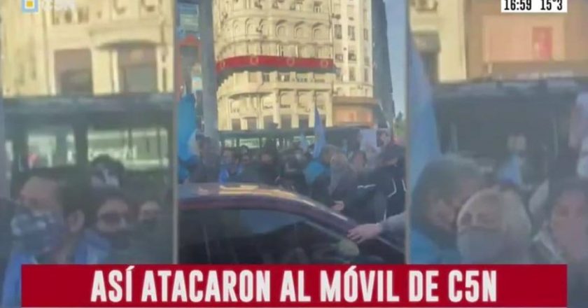 Gremio de prensa repudió el ataque al móvil de C5N