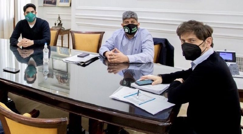 Kicillof recibió a Pablo Moyano que mantiene su actividad política al margen de la CGT