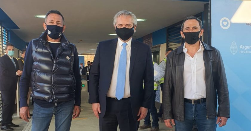 Fernández metió otra foto de alto voltaje sindical con Sasia y Maturano