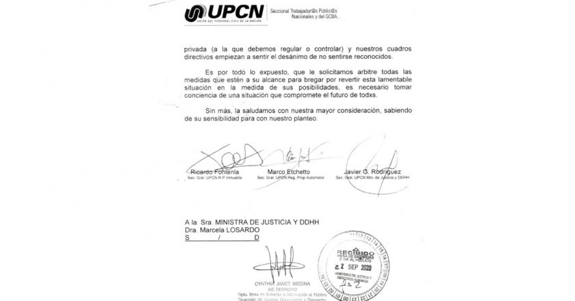 UPCN va ministro por ministro para solicitar paritarias