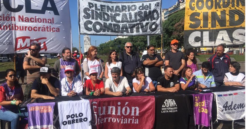 El sindicalismo clasista vuelve a la calle para rechazar el acuerdo entre la CGT y la UIA