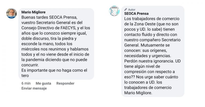 Cavalieri y Ledesma ya se pelean en público y se resquebraja la Federación de Comercio