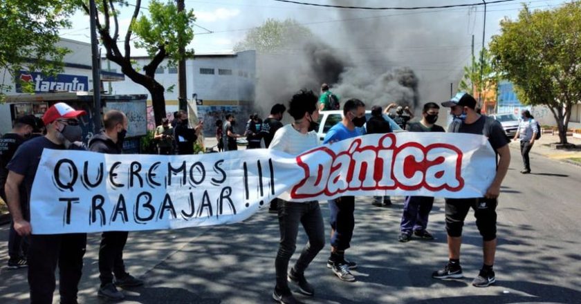 Dánica: corte de ruta, asamblea y audiencia en Trabajo