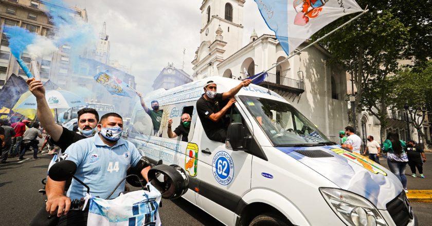 El Frente Sindical celebró la Gran Caravana y felicitó a Evo Morales por la victoria del MAS